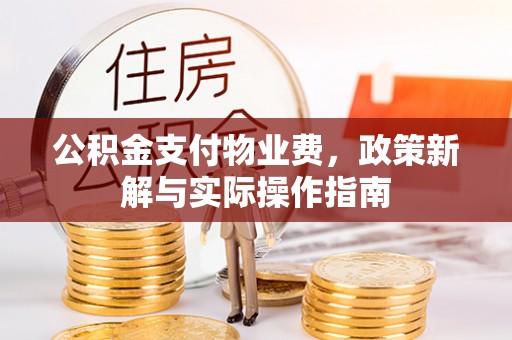 乌什公积金支付物业费，政策新解与实际操作指南