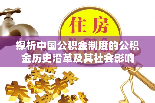 乌什探析中国公积金制度的公积金历史沿革及其社会影响