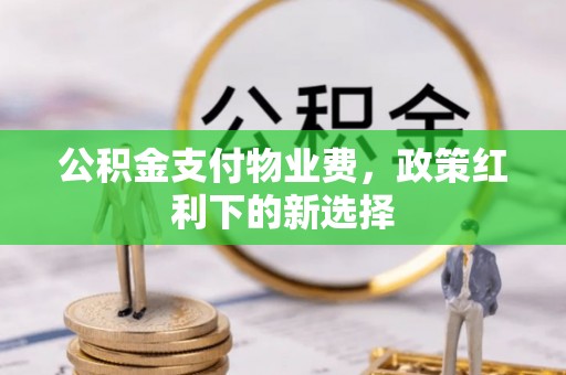 乌什公积金支付物业费，政策红利下的新选择