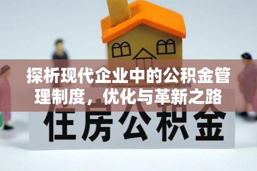 乌什探析现代企业中的公积金管理制度，优化与革新之路