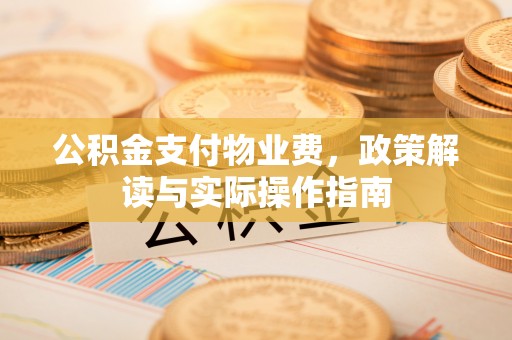 乌什公积金支付物业费，政策解读与实际操作指南