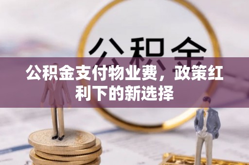 乌什公积金支付物业费，政策红利下的新选择
