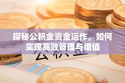 乌什探秘公积金资金运作，如何实现高效管理与增值